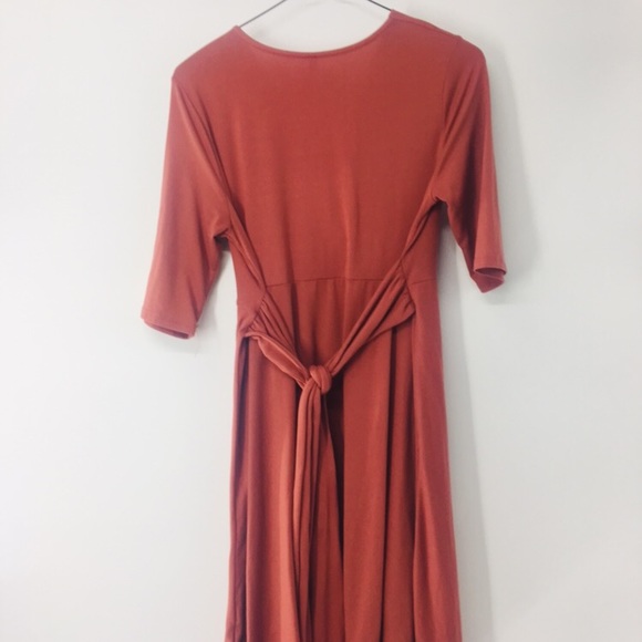 🦋Mother Bee Maxi Maternity Dress SS Tie Back - Picture 4 of 6